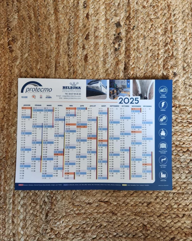 Calendrier Protecmo personnalisé