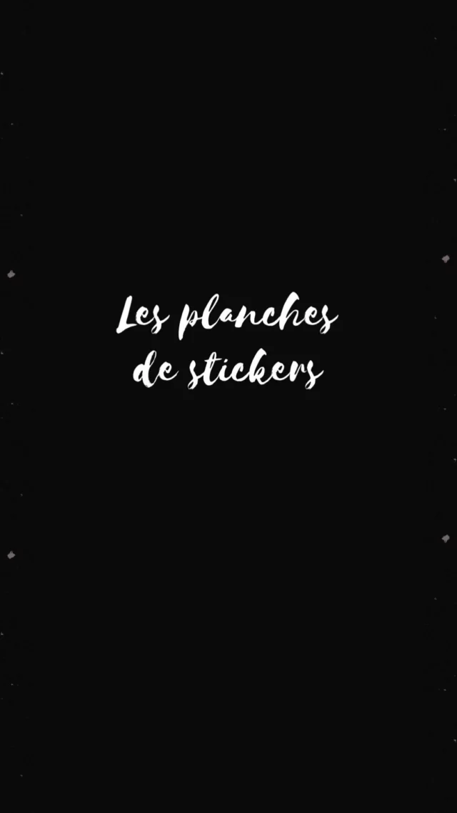 Couverture de la vidéo de présentation des planches de stickers