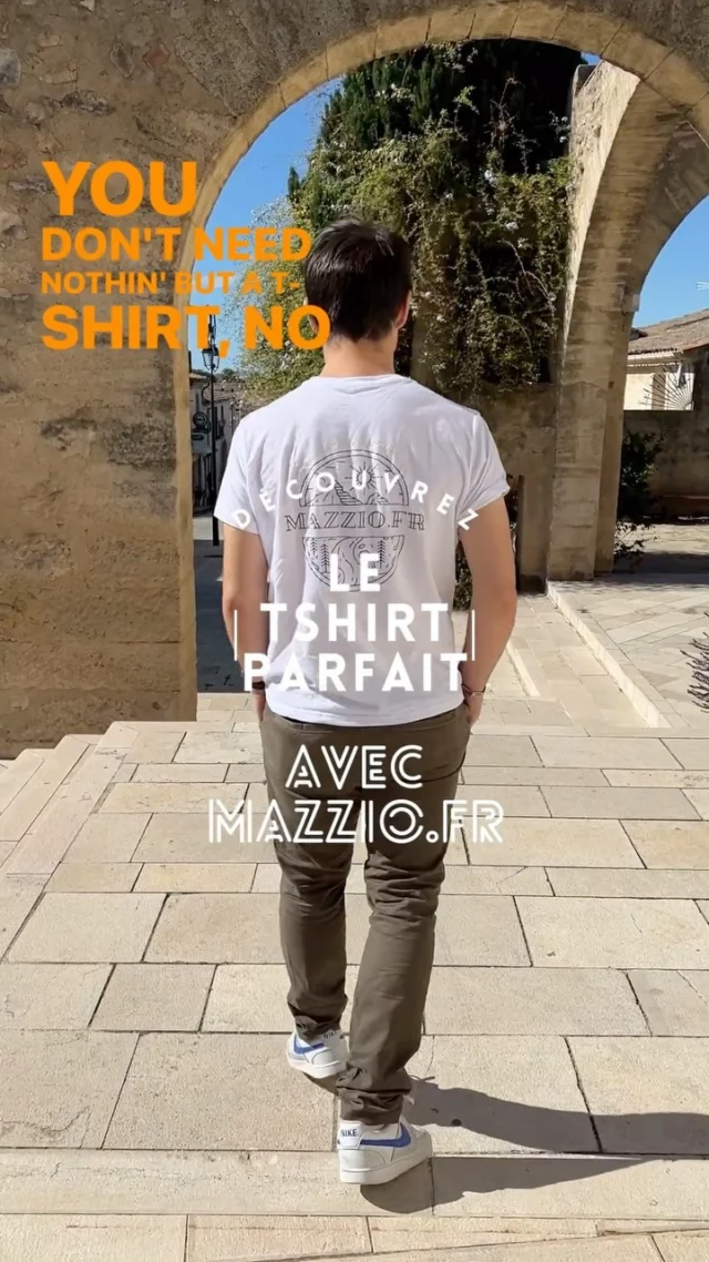 Présentation d’un tee-shirt personnalisé Mazzio