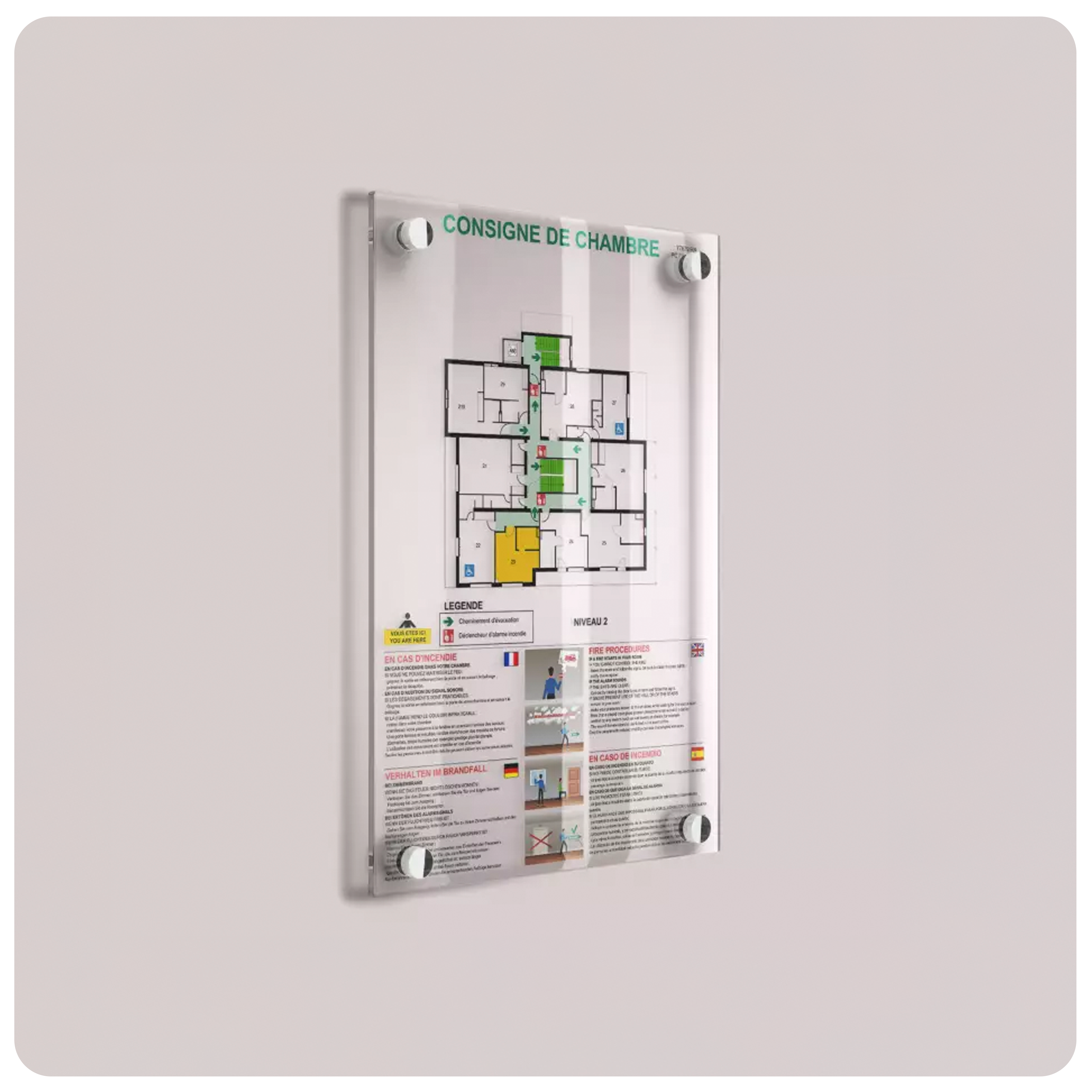 Bureau dans lequel des vinyles dépolis ont étaient installés sur les vitres pour opacifier certains bureaux avec une impression dessus pour promouvoir la marque de la société.